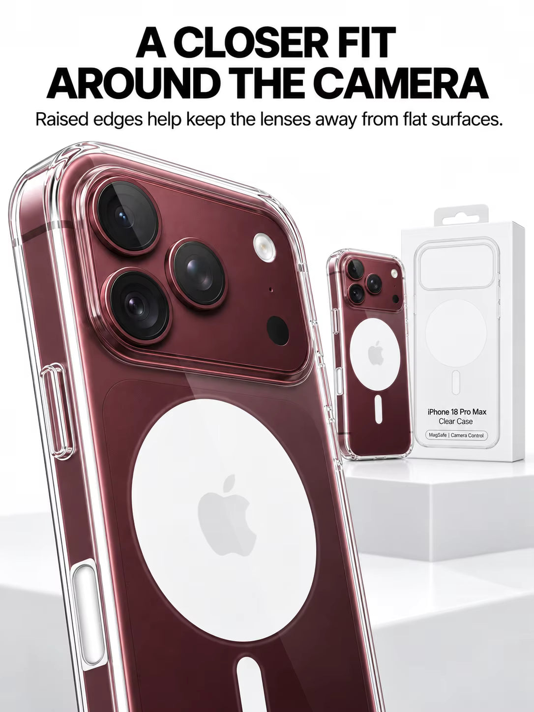 Clear Magnetic MagSafe Case for iPhone 18 Pro max