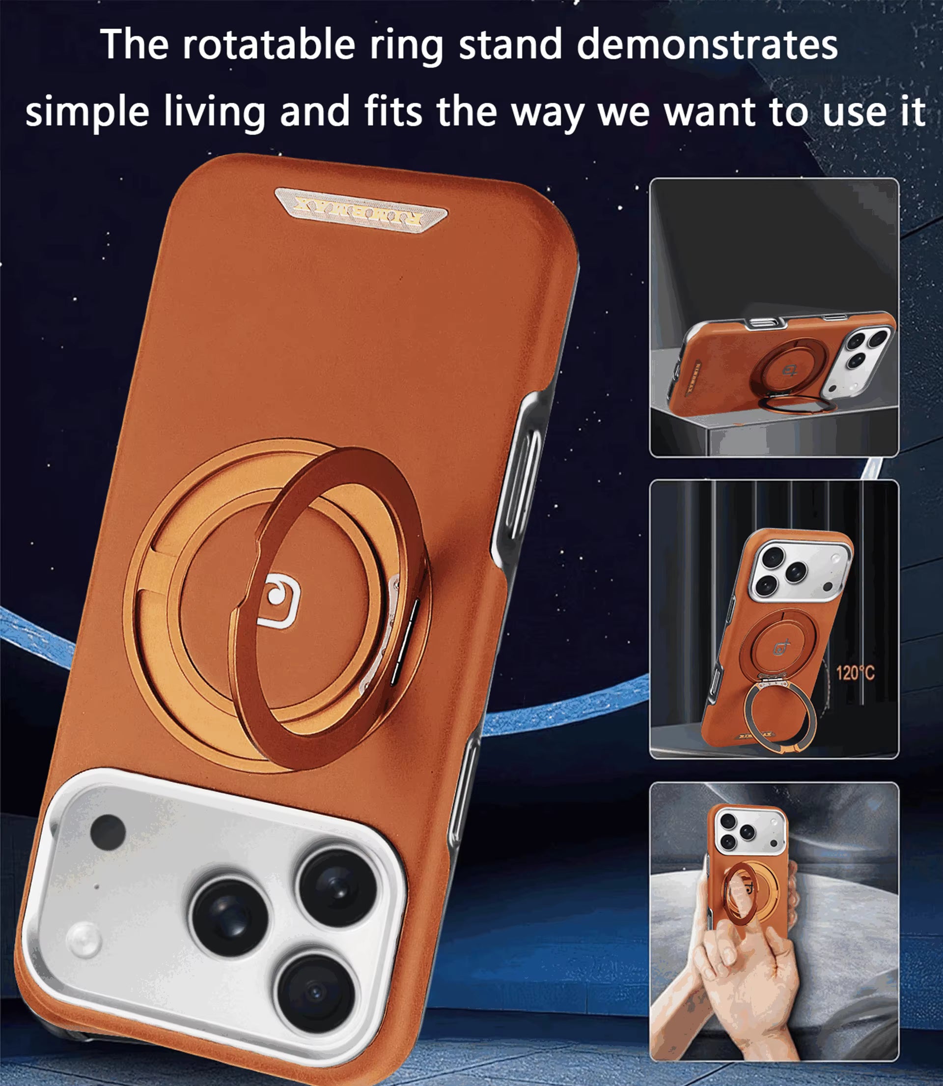 RUIMEIBI Luxury Full Pack Soft Protective Leather case For Iphone 17 Pro Max