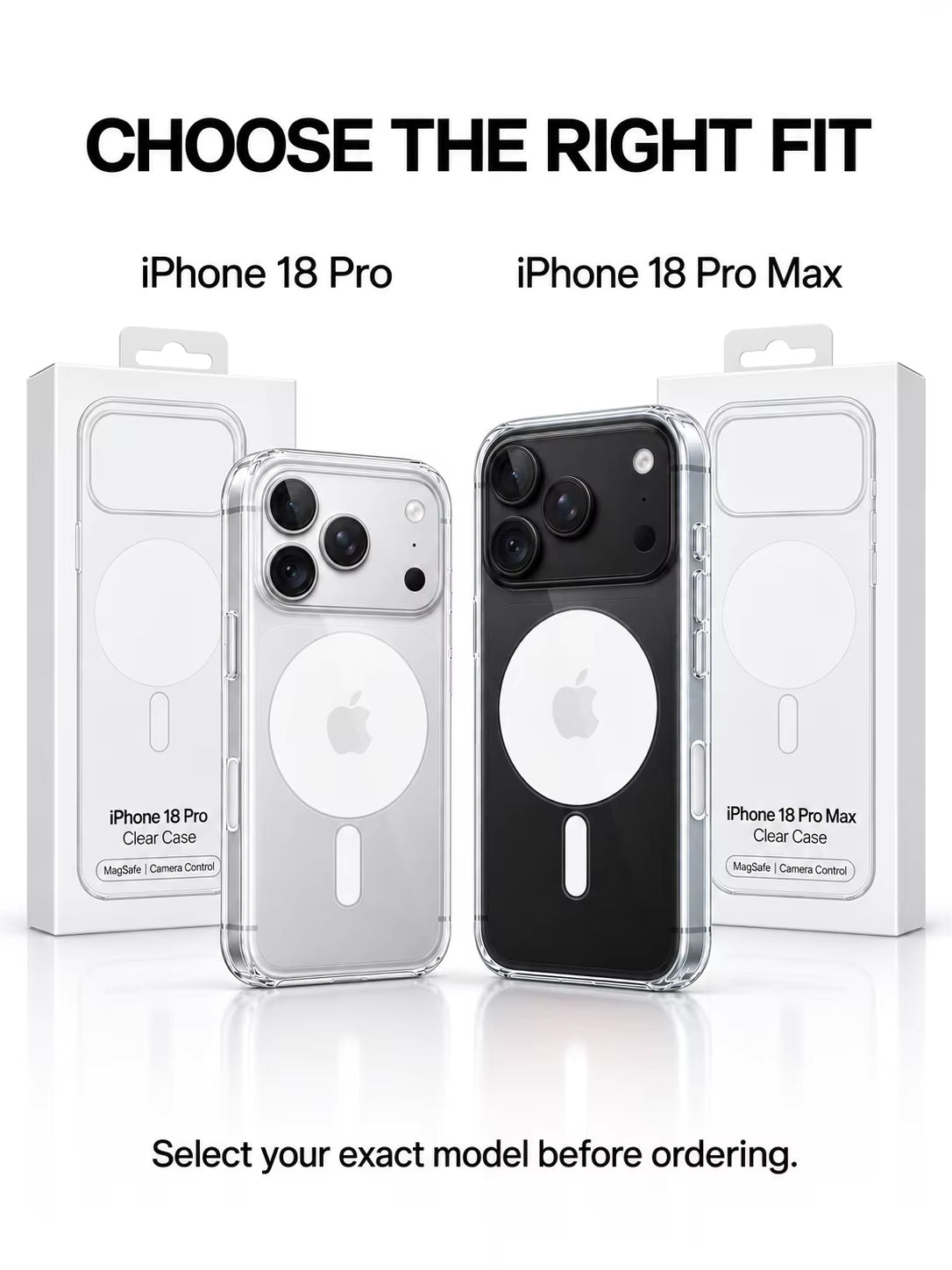 Clear Magnetic MagSafe Case for iPhone 18 Pro max