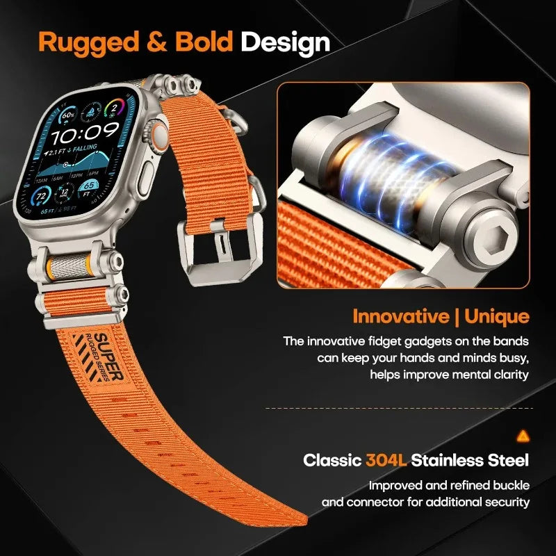 Tactical Nylon Strap for Apple Watch