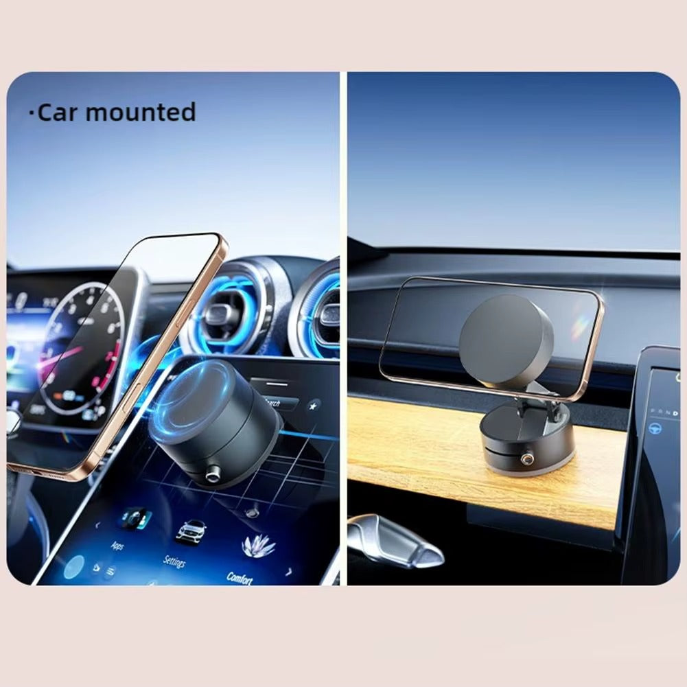 Vacuum A2 Suction Phone Holder Foldable Car Magnetic