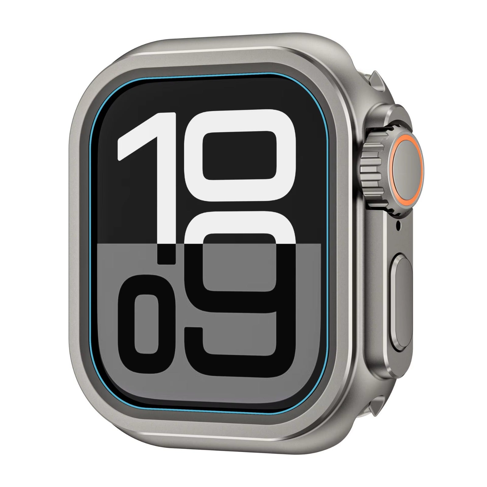 Shock-absorbing metal case for Apple Watch