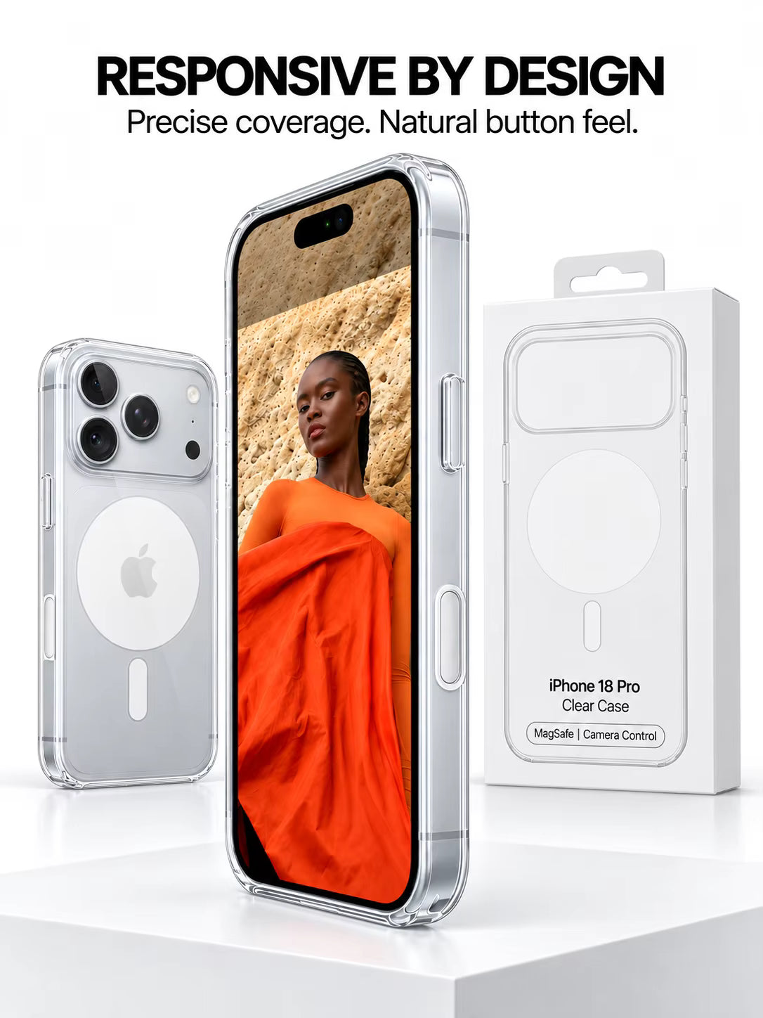 Clear Magnetic MagSafe Case for iPhone 18 Pro max