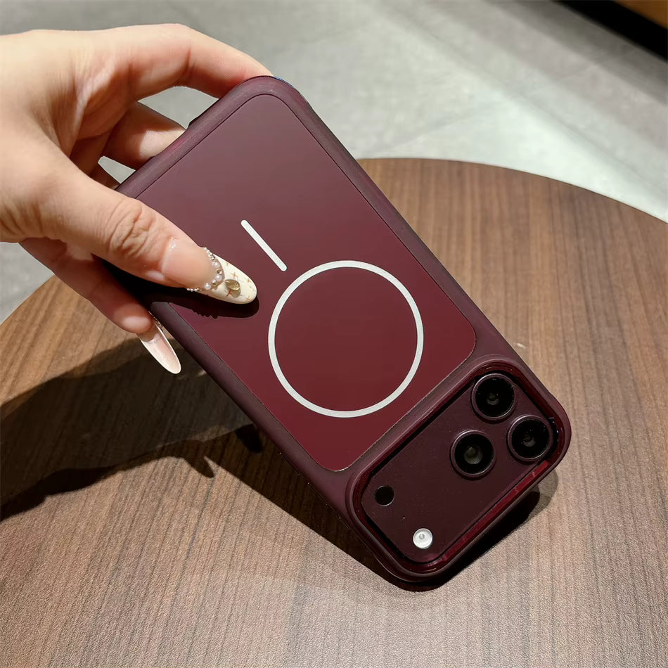 Luxury Magnetic Matte Acrylic Phone Case For iPhone