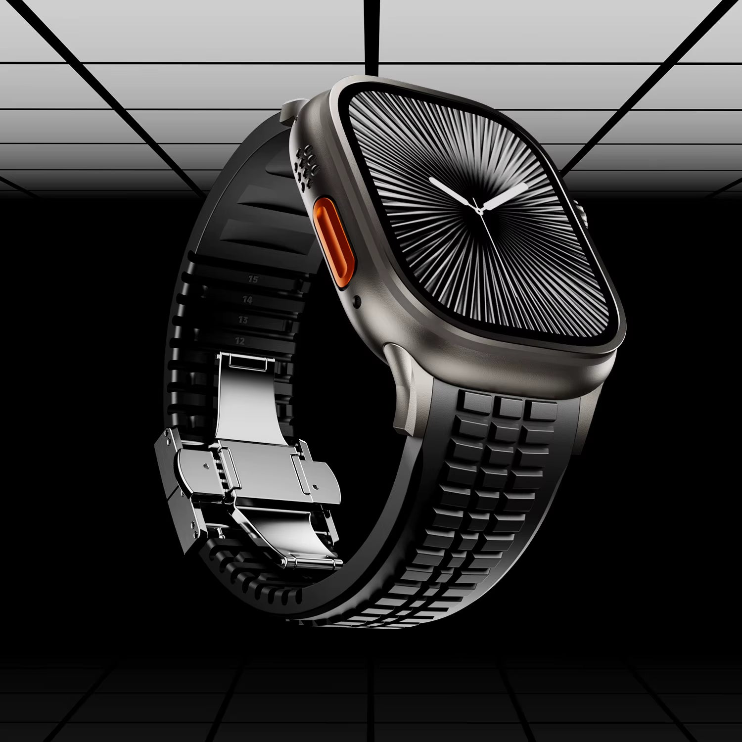 Sports Fluororubber Band for Apple watch