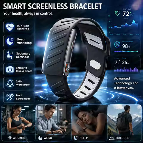 Screenless Fitness Band Bracelet