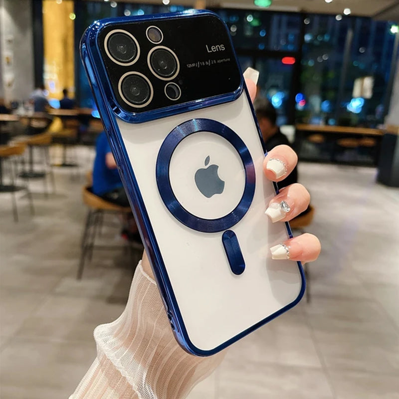 Transparent MagSafe Lens Case