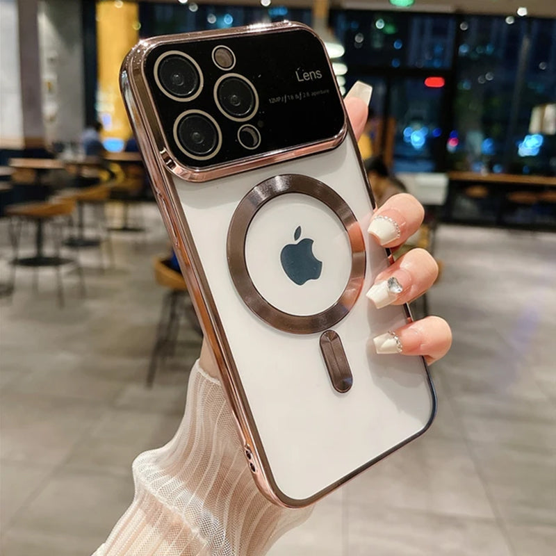 Transparent MagSafe Lens Case