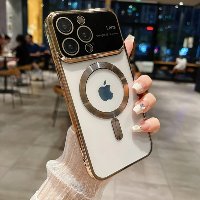 Transparent MagSafe Lens Case