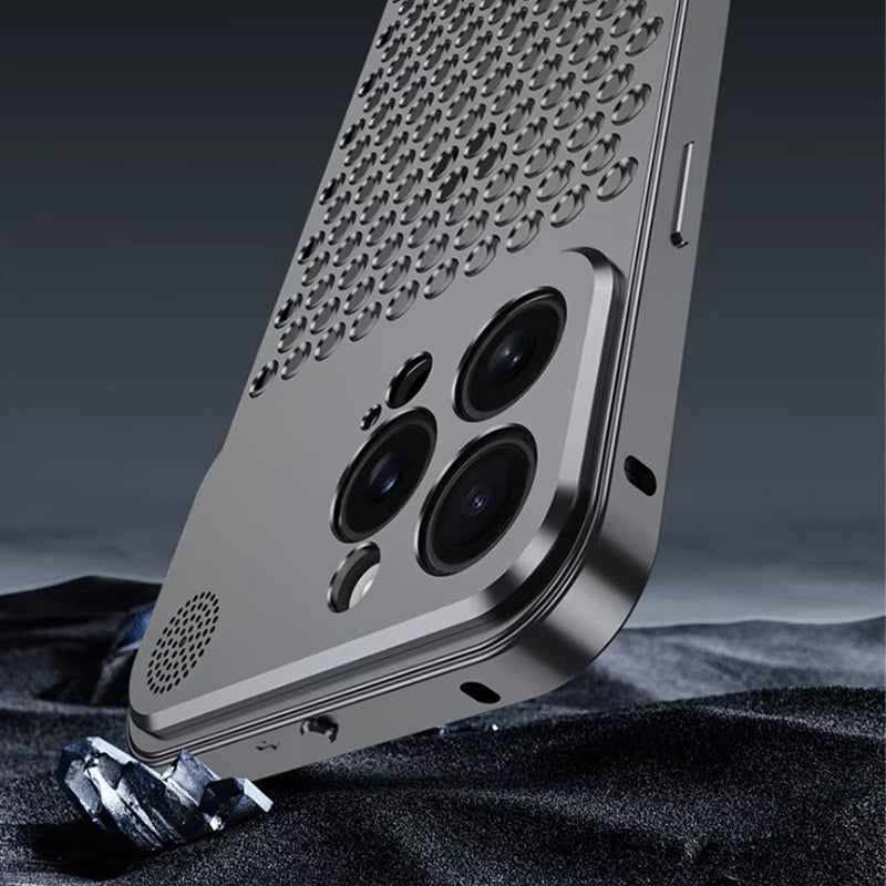 Metal Heat Dissipation Aluminum Fragrance Cooling Cover Shockproof for iPhone