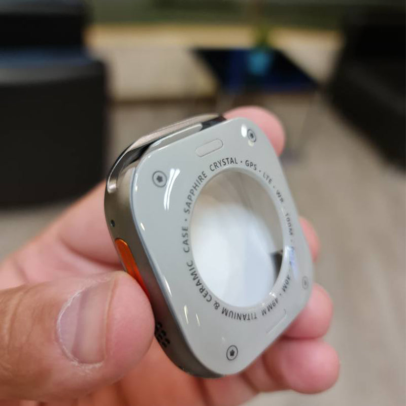 Shock-absorbing metal case for Apple Watch