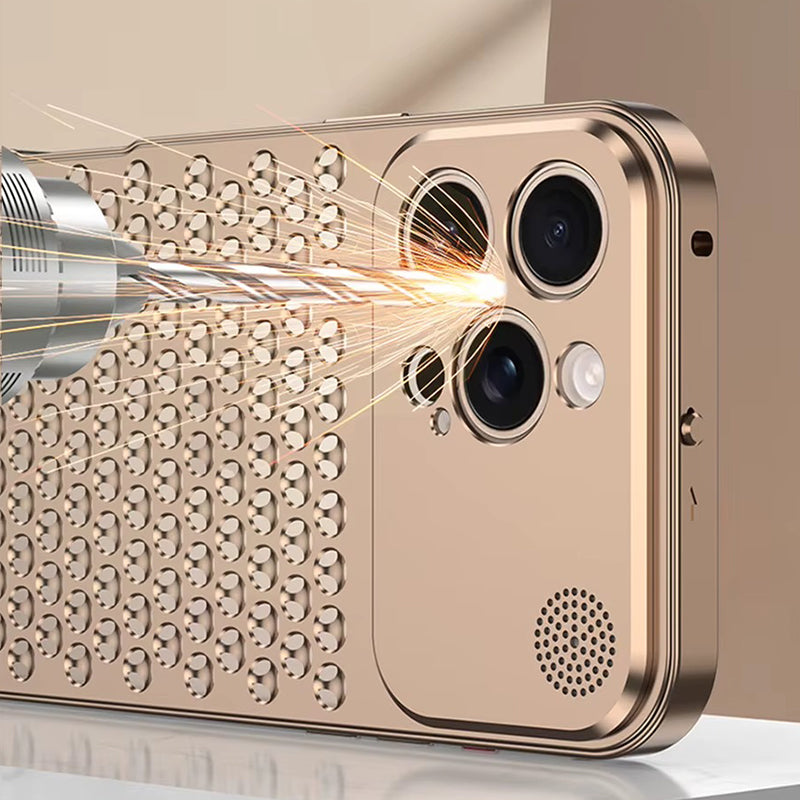 Metal Heat Dissipation Aluminum Fragrance Cooling Cover Shockproof for iPhone