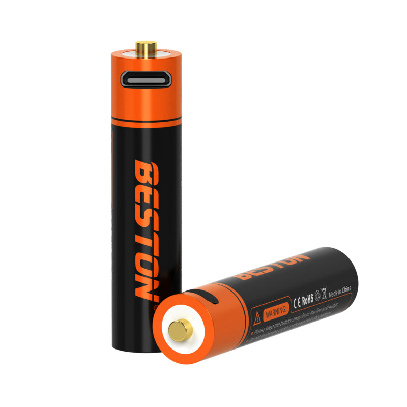 Beston 3AM-28 1000mWh USB 1.5V AAA rechargeable lithium battery WHIT MICRO PORT