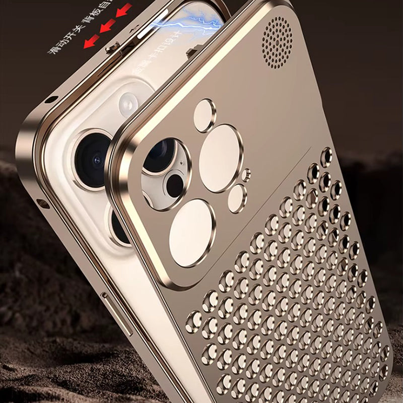 Metal Heat Dissipation Aluminum Fragrance Cooling Cover Shockproof for iPhone
