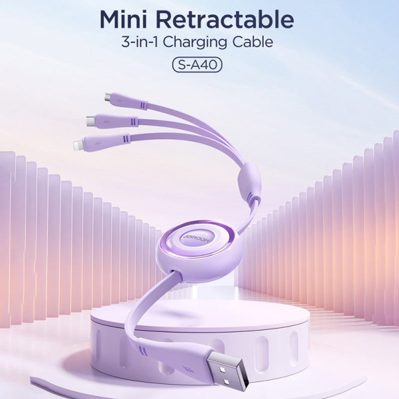 JOYROOM S-A40 3IN1 CABLE USB-A / USB-C, LIGHTNING, MICROUSB 1M