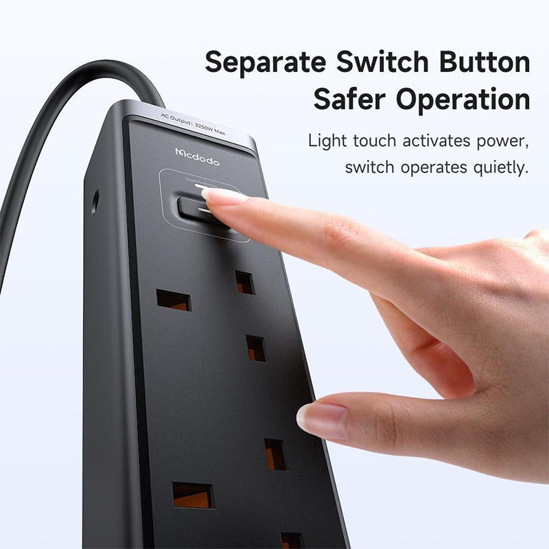 Mcdodo CH-060 6 in 1 Surge Protection Power Strip