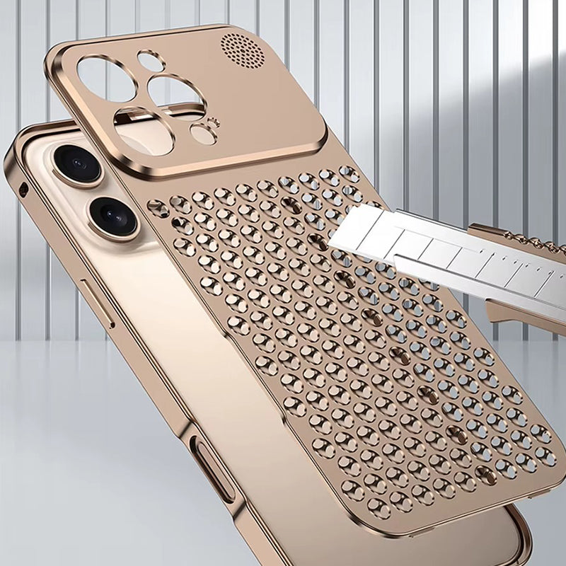 Metal Heat Dissipation Aluminum Fragrance Cooling Cover Shockproof for iPhone
