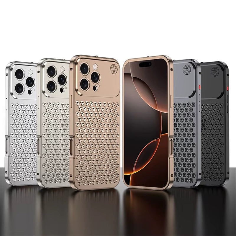 Metal Heat Dissipation Aluminum Fragrance Cooling Cover Shockproof for iPhone