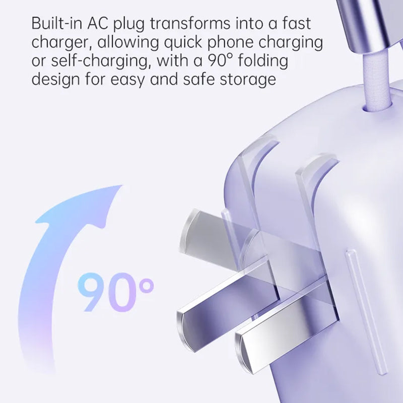 Rock 2-in-1 Portable Powerbank 5000mAh with GaN PD 30W Wall Charger