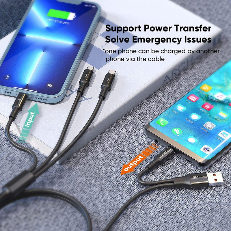 VIDVI CB4010 Professional 3X2 Multi-Charge Cable