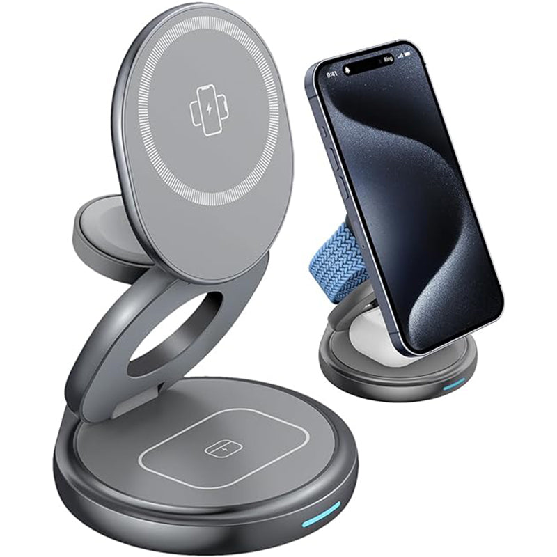 3 in 1 Foldable Wireless Charger Stand
