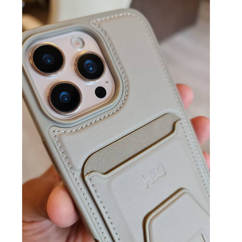 HDD Leather Back Case for iPhone
