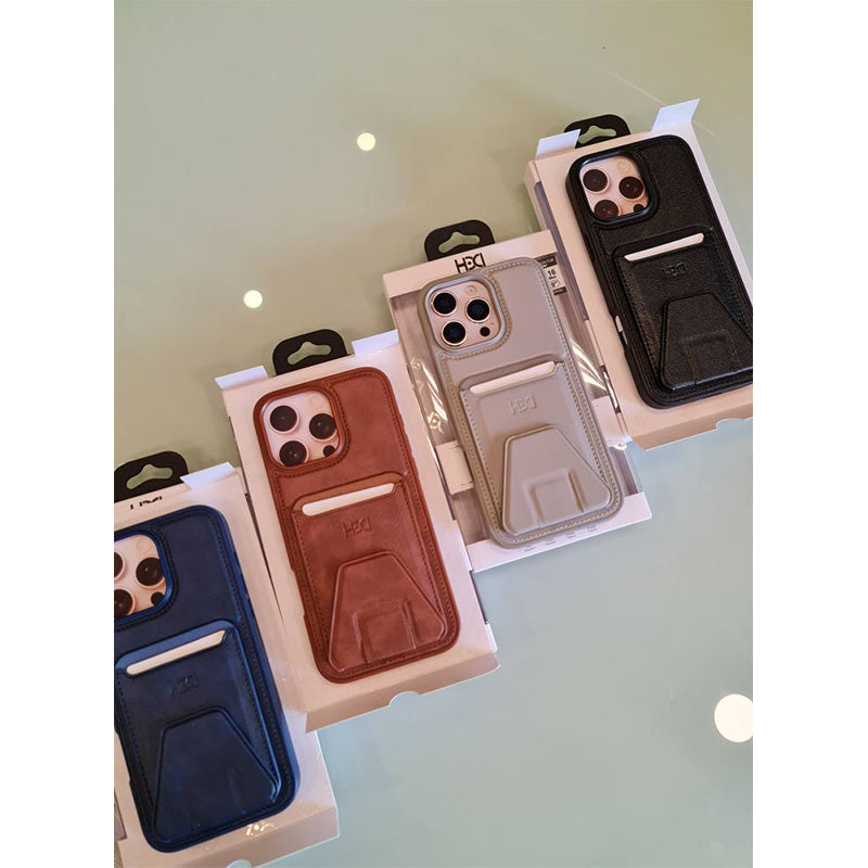 HDD Leather Back Case for iPhone