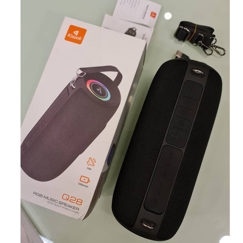 Kisonli Premium Q28 Stereo Super Bass RGB 10W