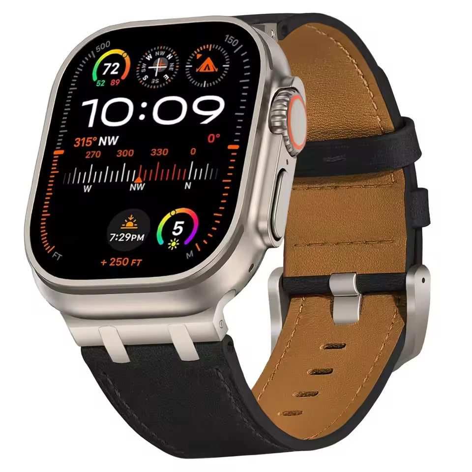 Luxury Leather Sport Band Strap for Apple Watch Ultra