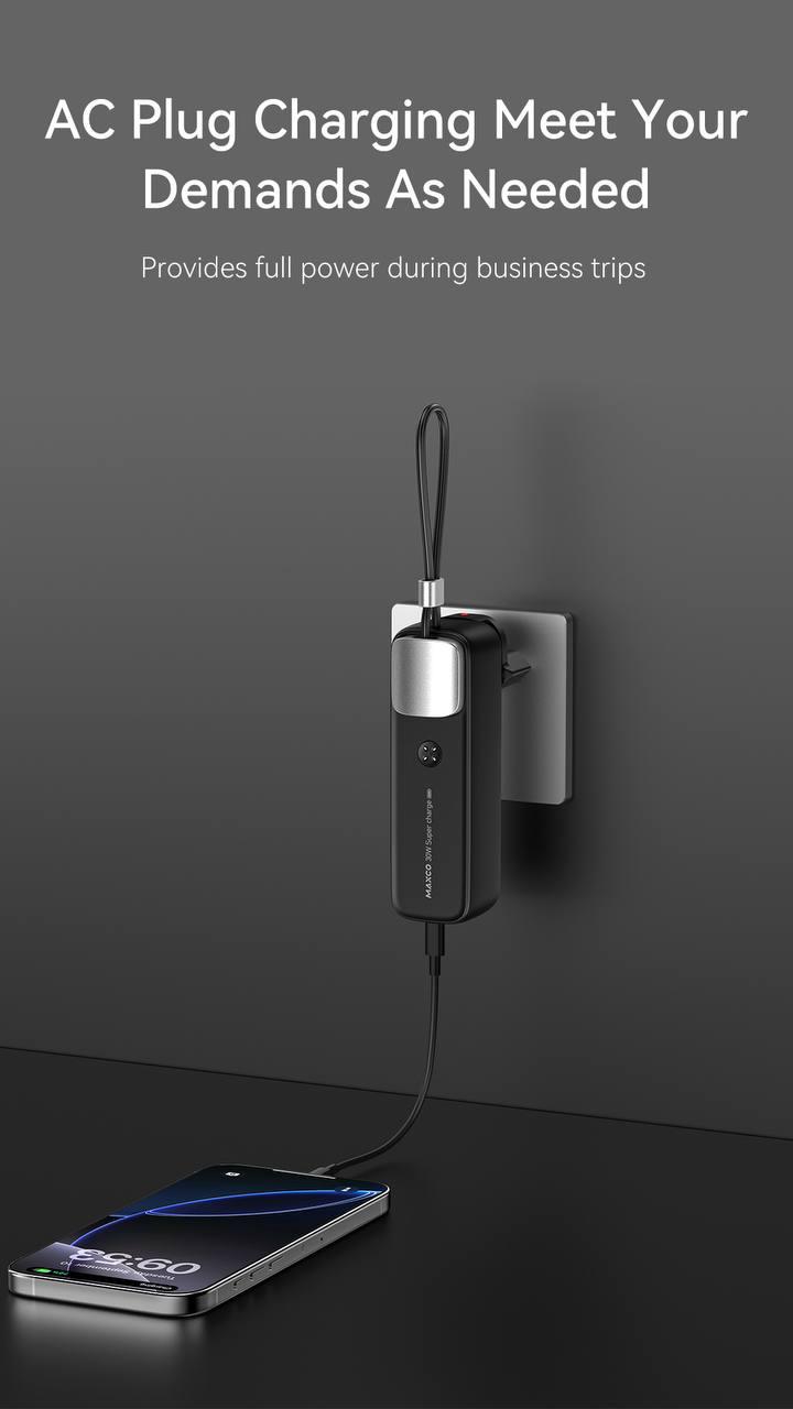 Maxco MP40 3*1 Fast Charging Power Pank 30W