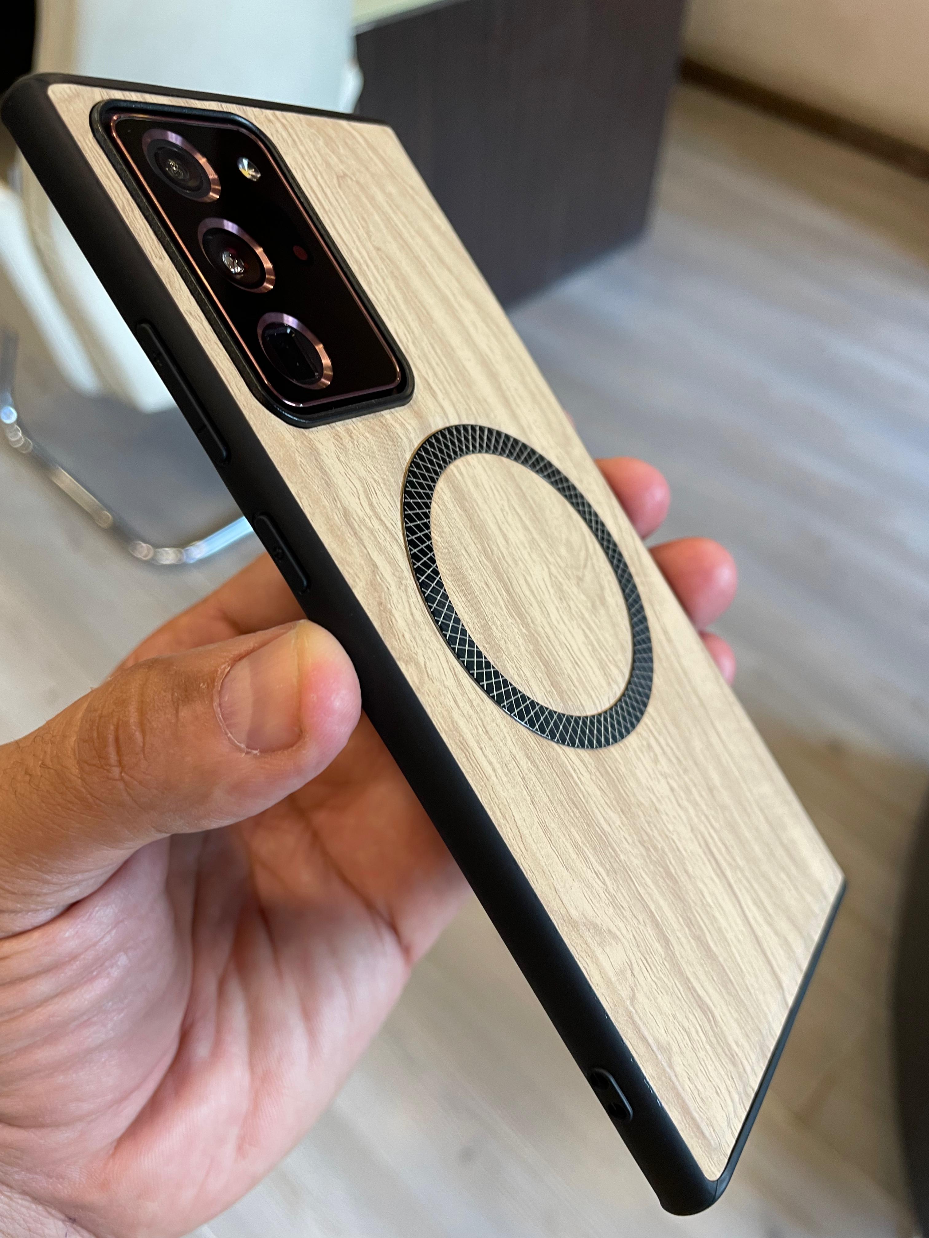 Elegant wooden case For Note 20 U (Beige)