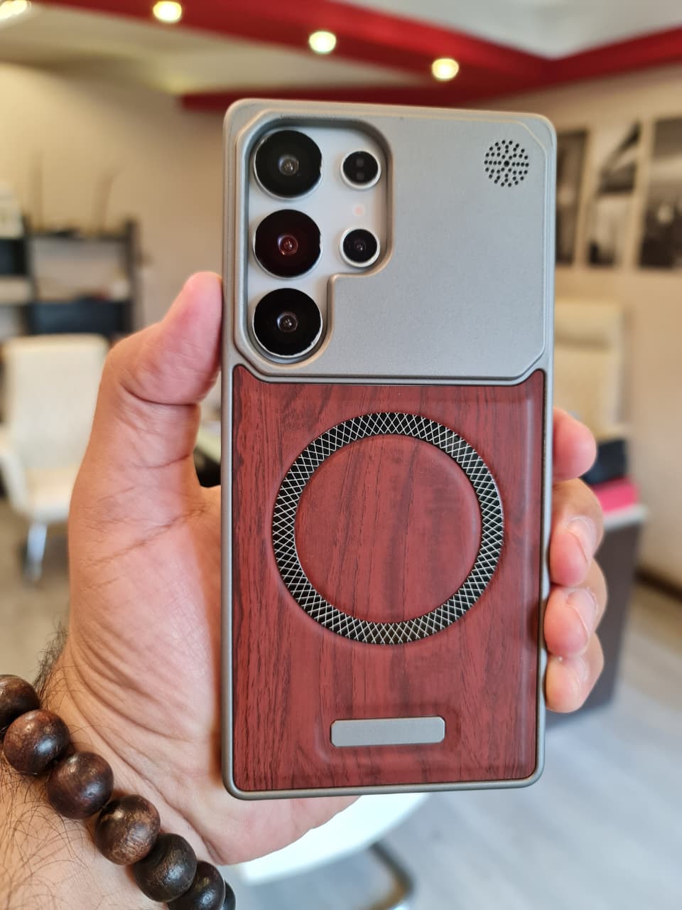 Elegant wooden case For Samsung