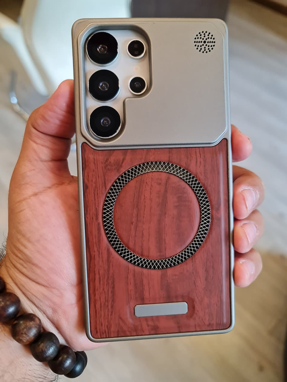 Elegant wooden case For Samsung