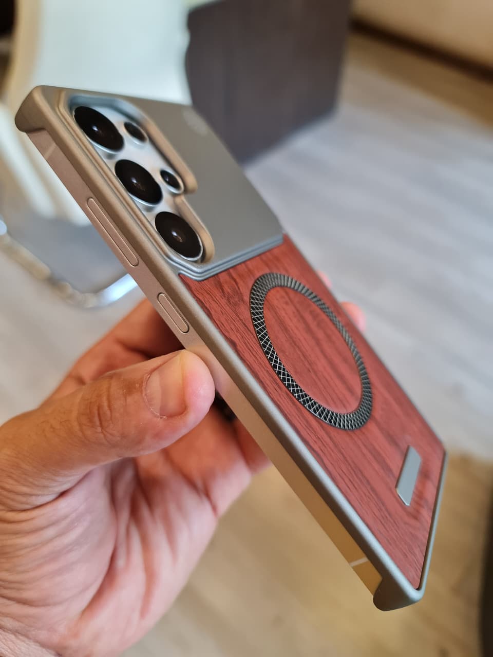 Elegant wooden case For Samsung