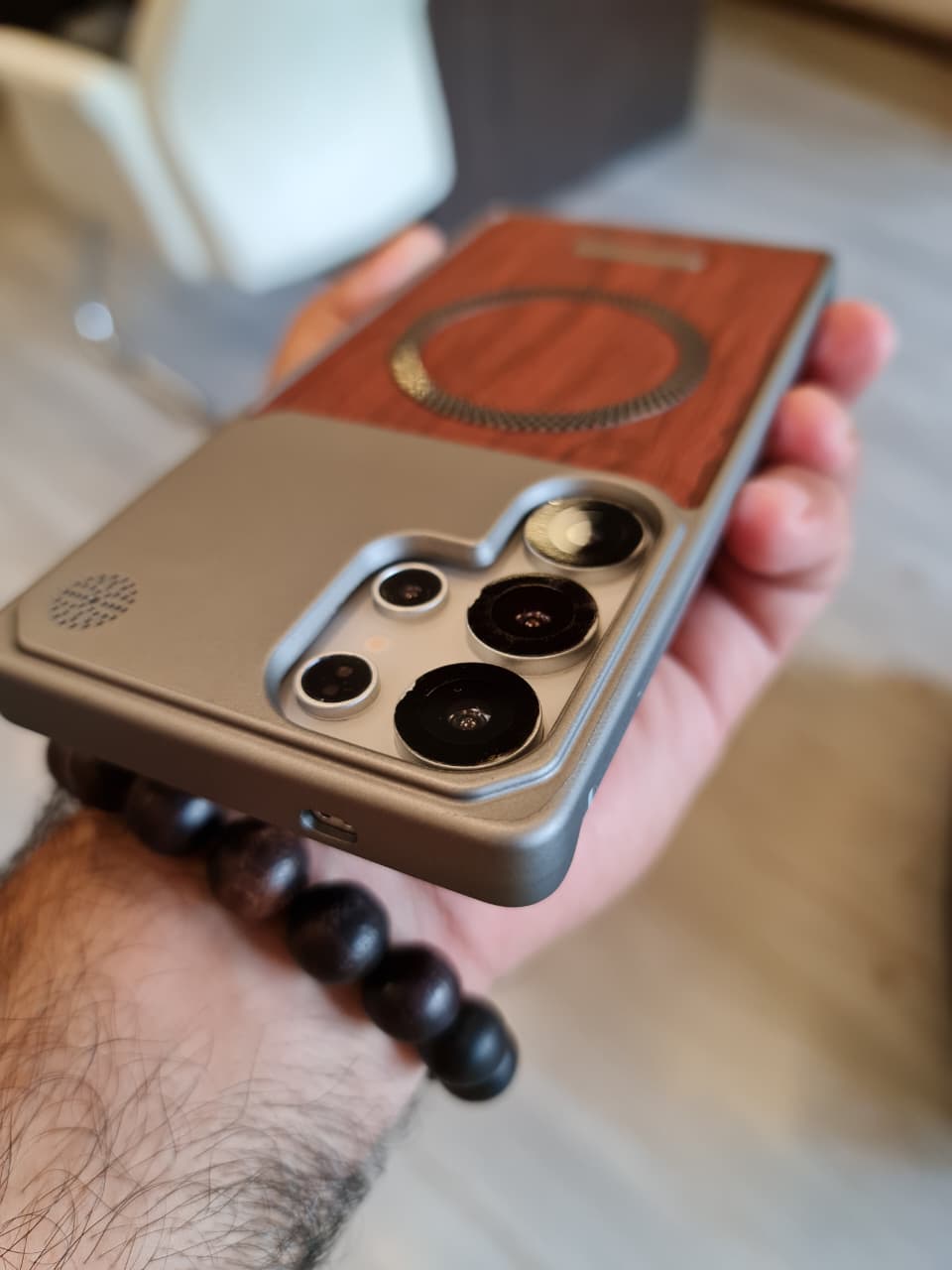 Elegant wooden case For Samsung