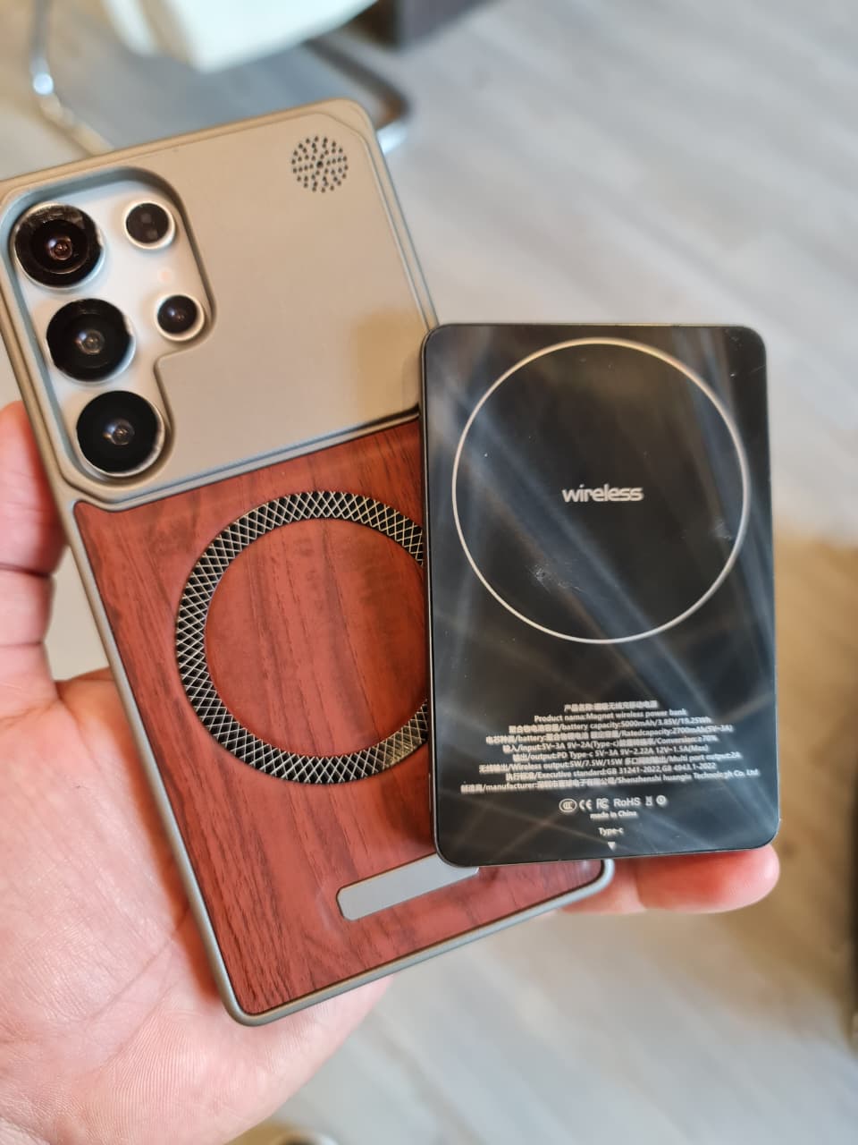 Elegant wooden case For Samsung