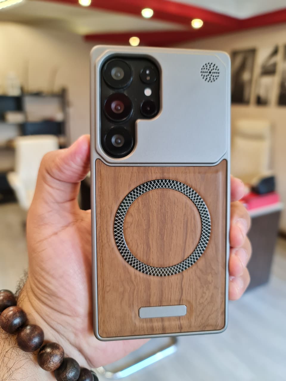 Elegant wooden case For Samsung