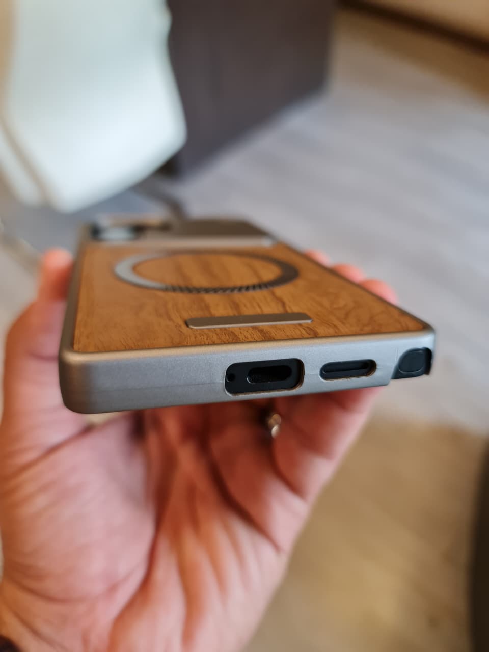 Elegant wooden case For Samsung