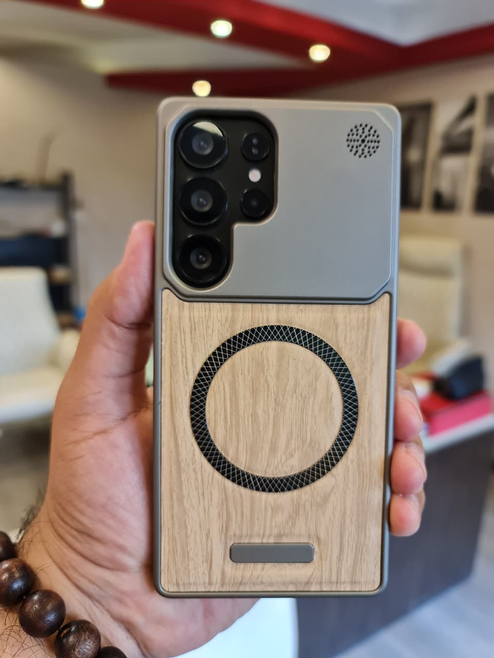 Elegant wooden case For Samsung