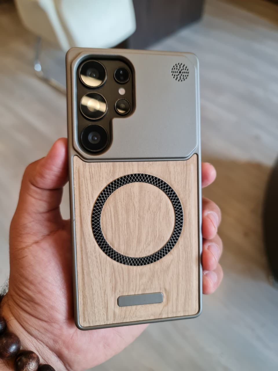 Elegant wooden case For Samsung