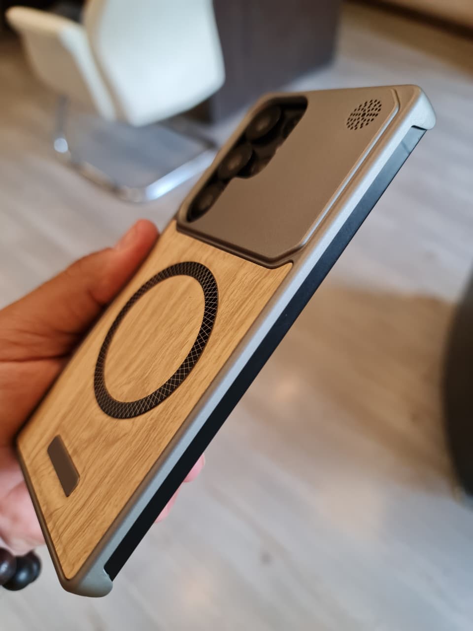 Elegant wooden case For Samsung