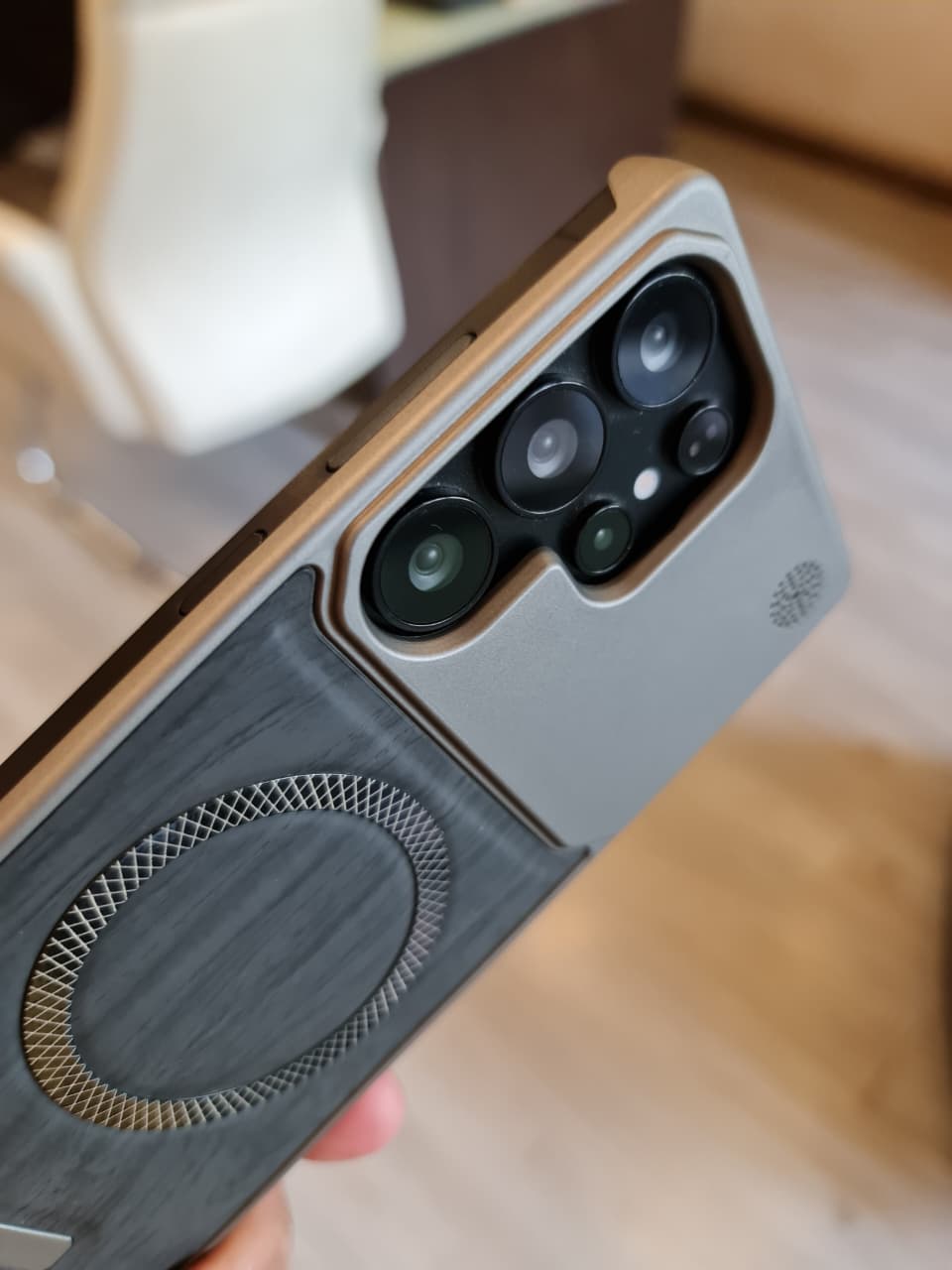 Elegant wooden case For Samsung