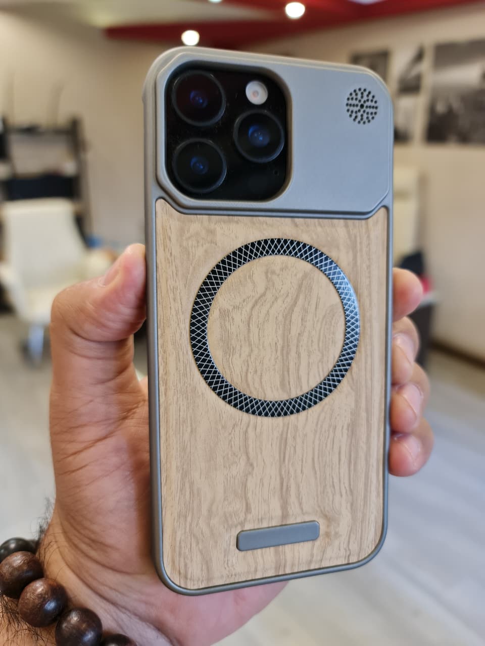 Elegant wooden case For iPhone