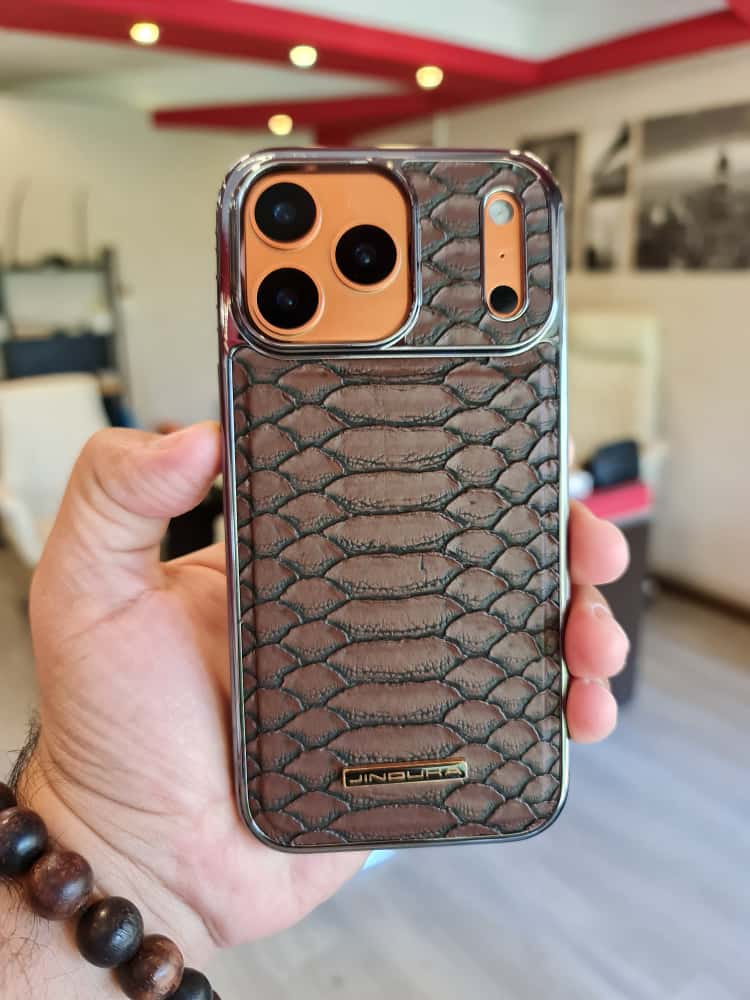 JINDUKA Leather Case Brown