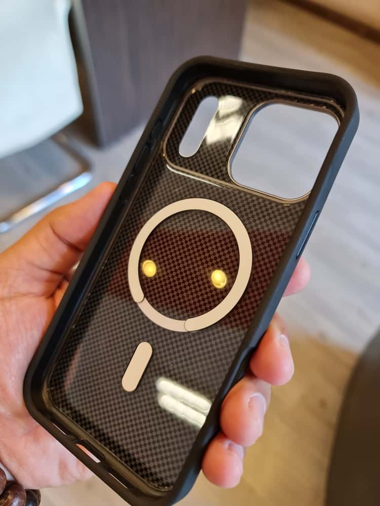 Twin Side Carbon Fiber Magsafe Phone Case (Grey)