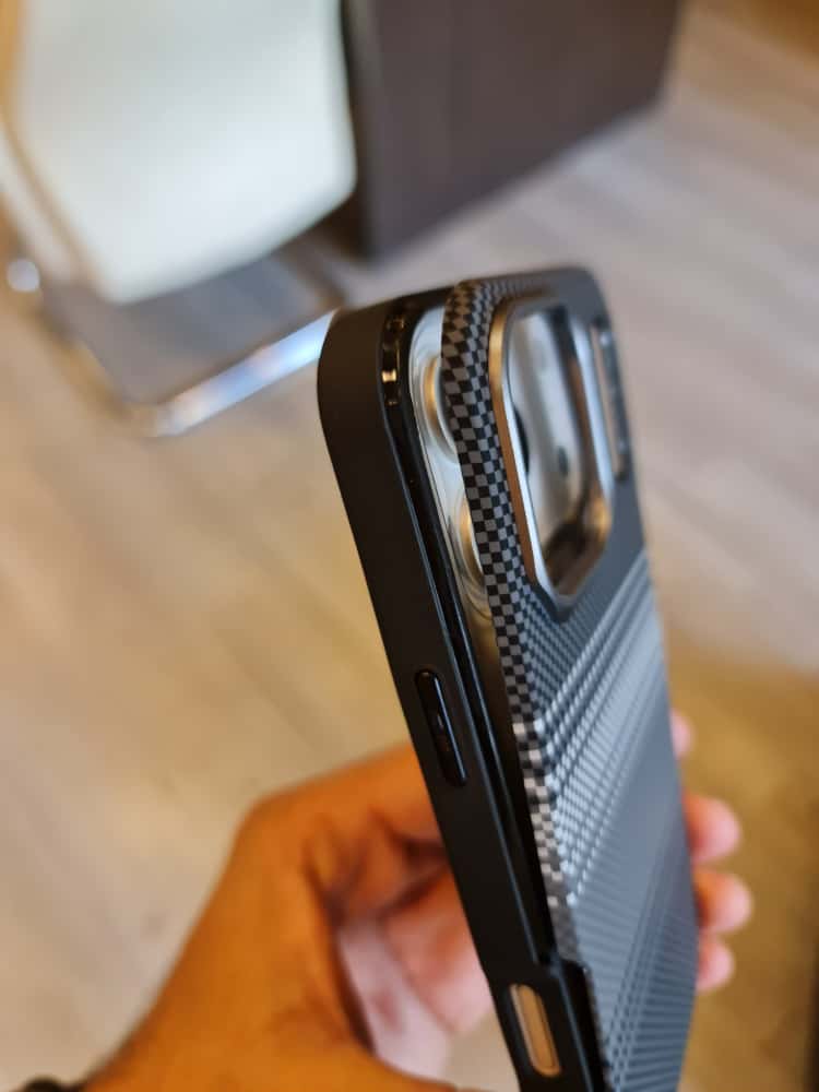 Twin Side Carbon Fiber Magsafe Phone Case (Grey)