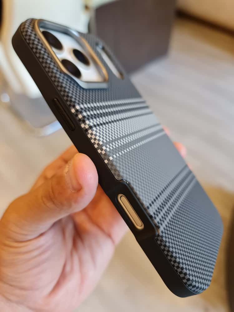 Twin Side Carbon Fiber Magsafe Phone Case (Grey)