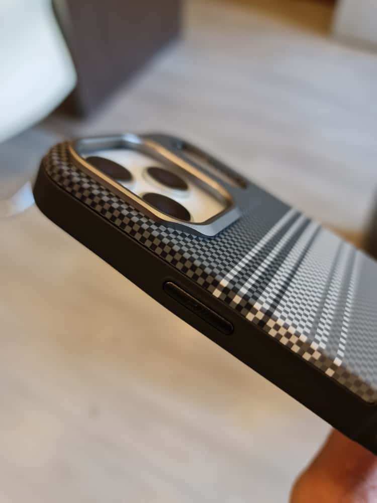 Twin Side Carbon Fiber Magsafe Phone Case (Grey)