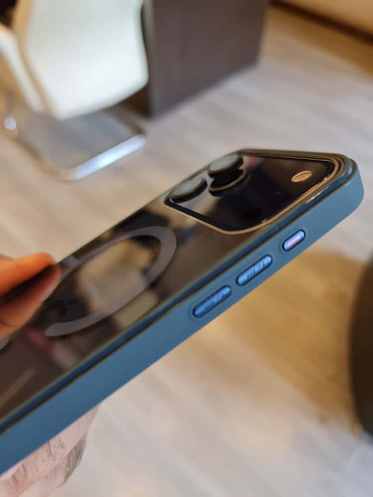 Twin Side Carbon Fiber Magsafe Phone Case (Blue)