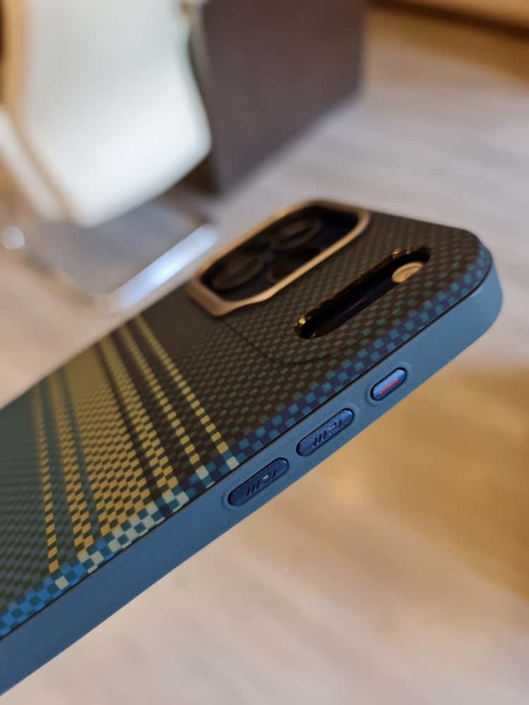 Twin Side Carbon Fiber Magsafe Phone Case (Blue)